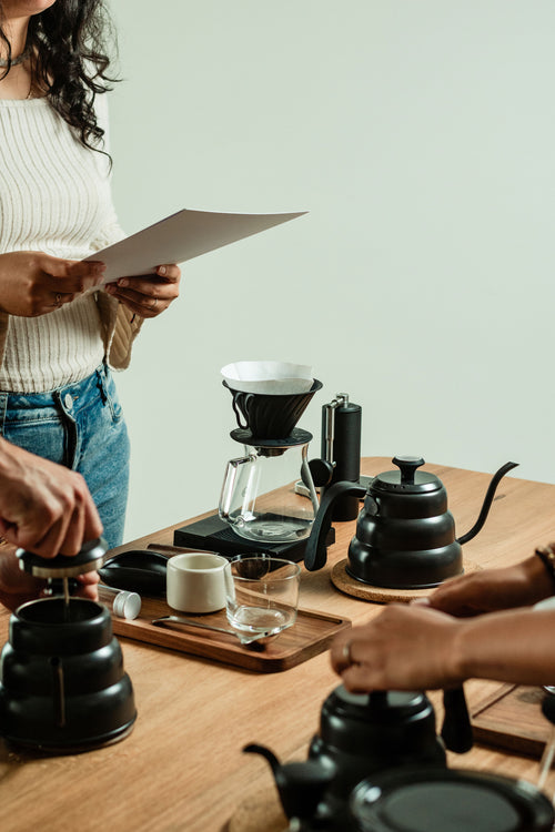 Hands-on coffee workshop